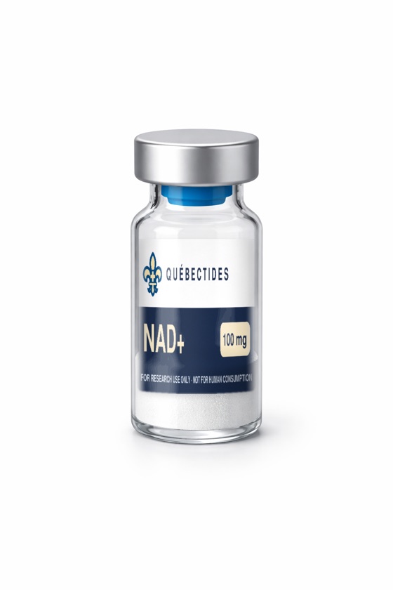 NAD+ research peptide vial — Québectides