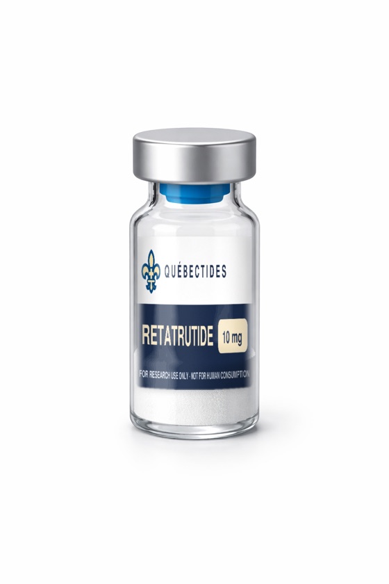 RETATRUTIDE research peptide vial — Québectides